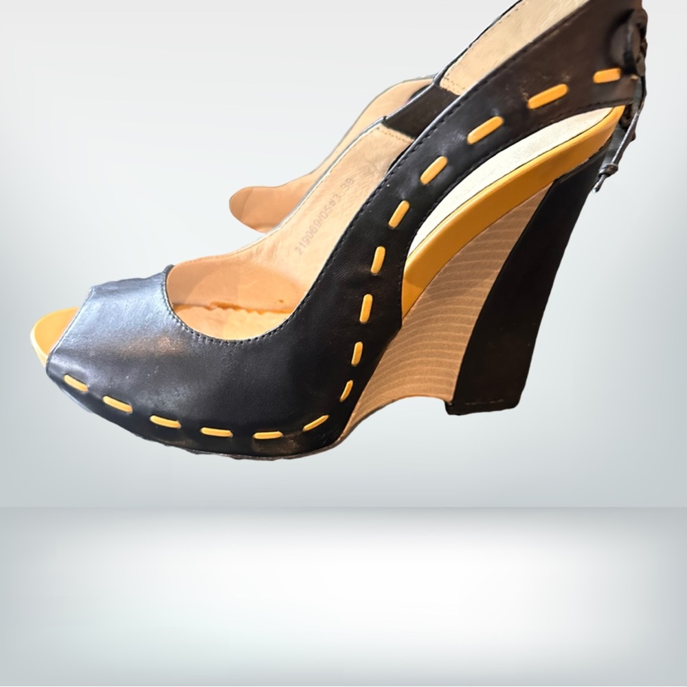 Betsey Wedge Navy Shoes